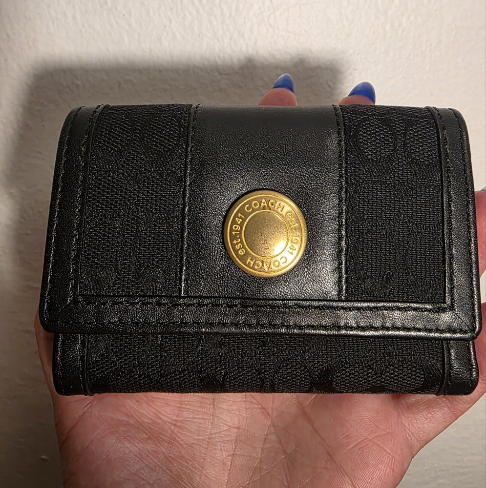 Coach Black Wallet